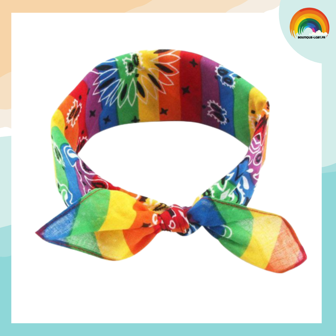 Bandana LGBT, Bandana arc en ciel de qualité Boutique LGBT