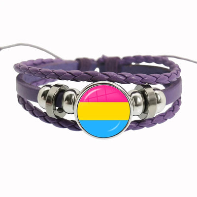 Bracelets Macramé LGBTQ+ Pride Arc-en-ciel - Pour Femmes Et Hommes - Fait Main, Symbolique Amour Et égalité