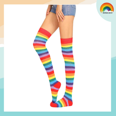 Produits Chaussettes Hautes Arc en Ciel