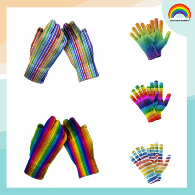 gants arc en ciel tactiles